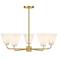 Blair 5-Light Chandelier in Warm Brass