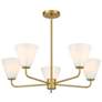 3_Blair 5-Light Chandelier in Warm Brass more views