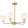 5_Blair 5-Light Chandelier in Warm Brass more views