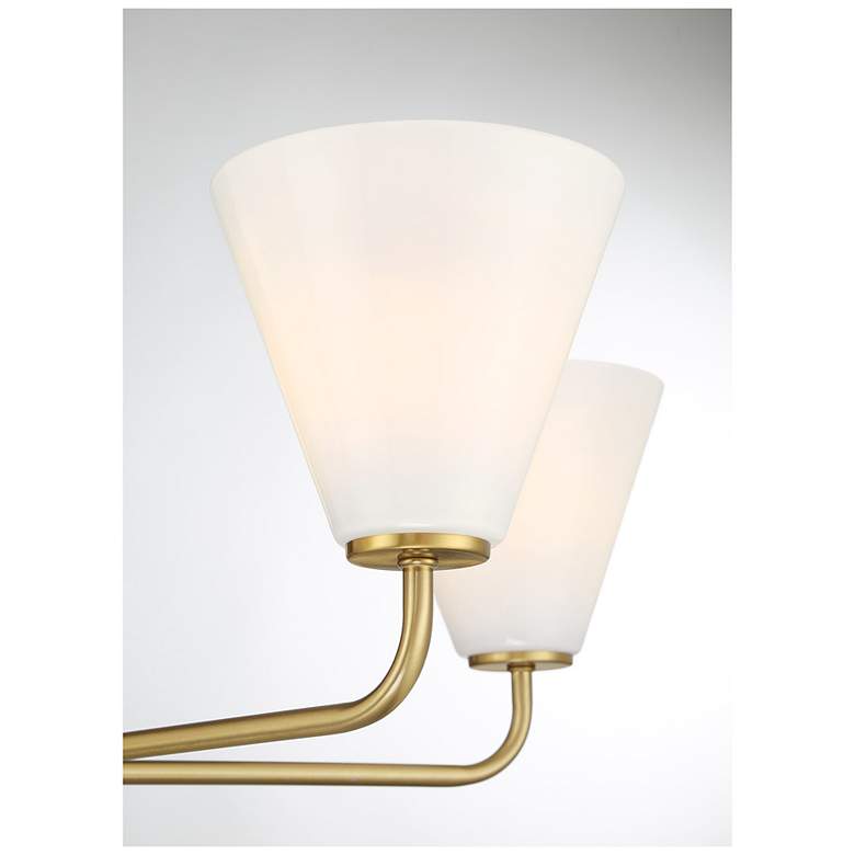 Image 6 Blair 5-Light Chandelier in Warm Brass more views