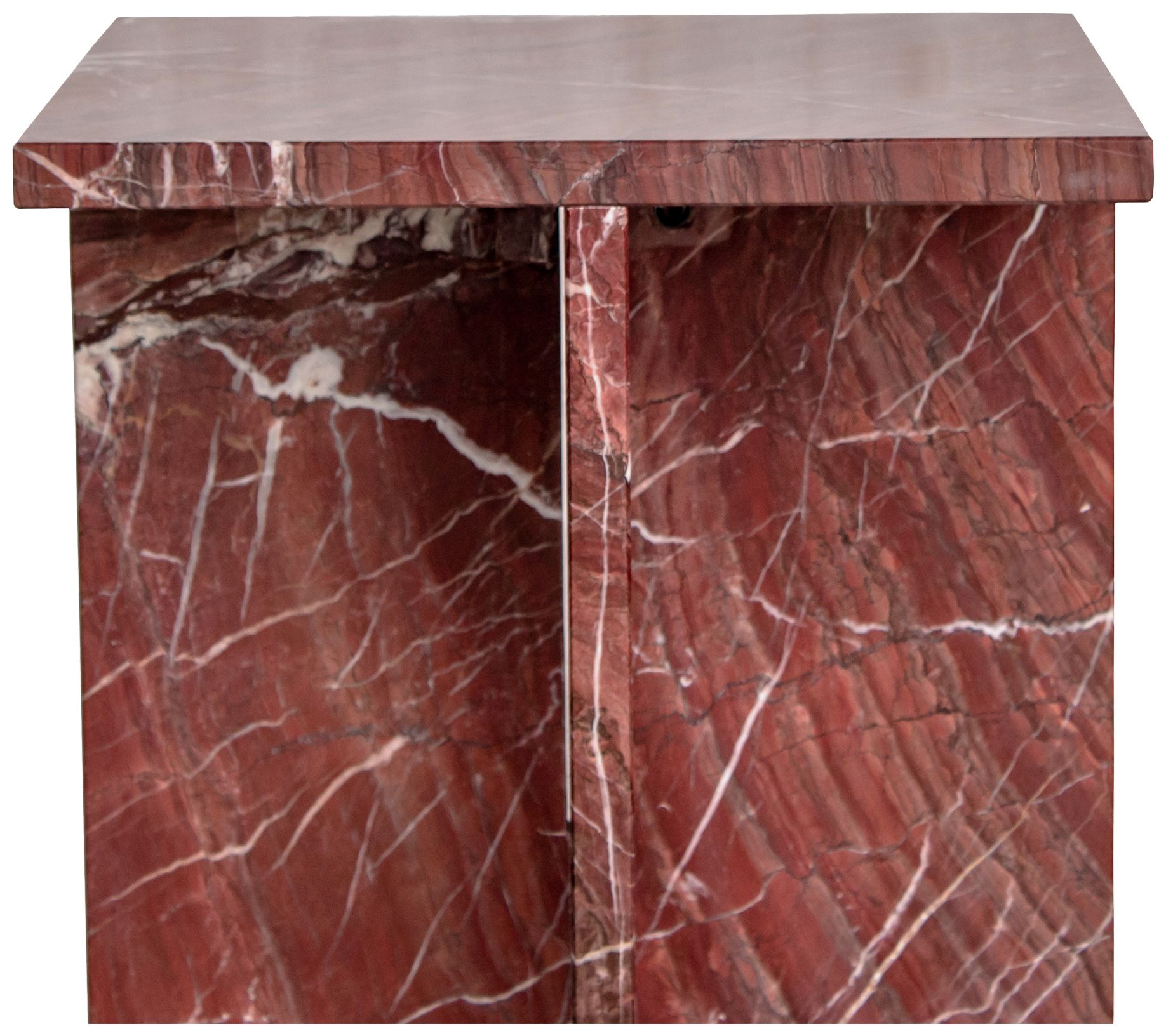 Image 4 Blair Accent Table Rosso Levanto Marble more views
