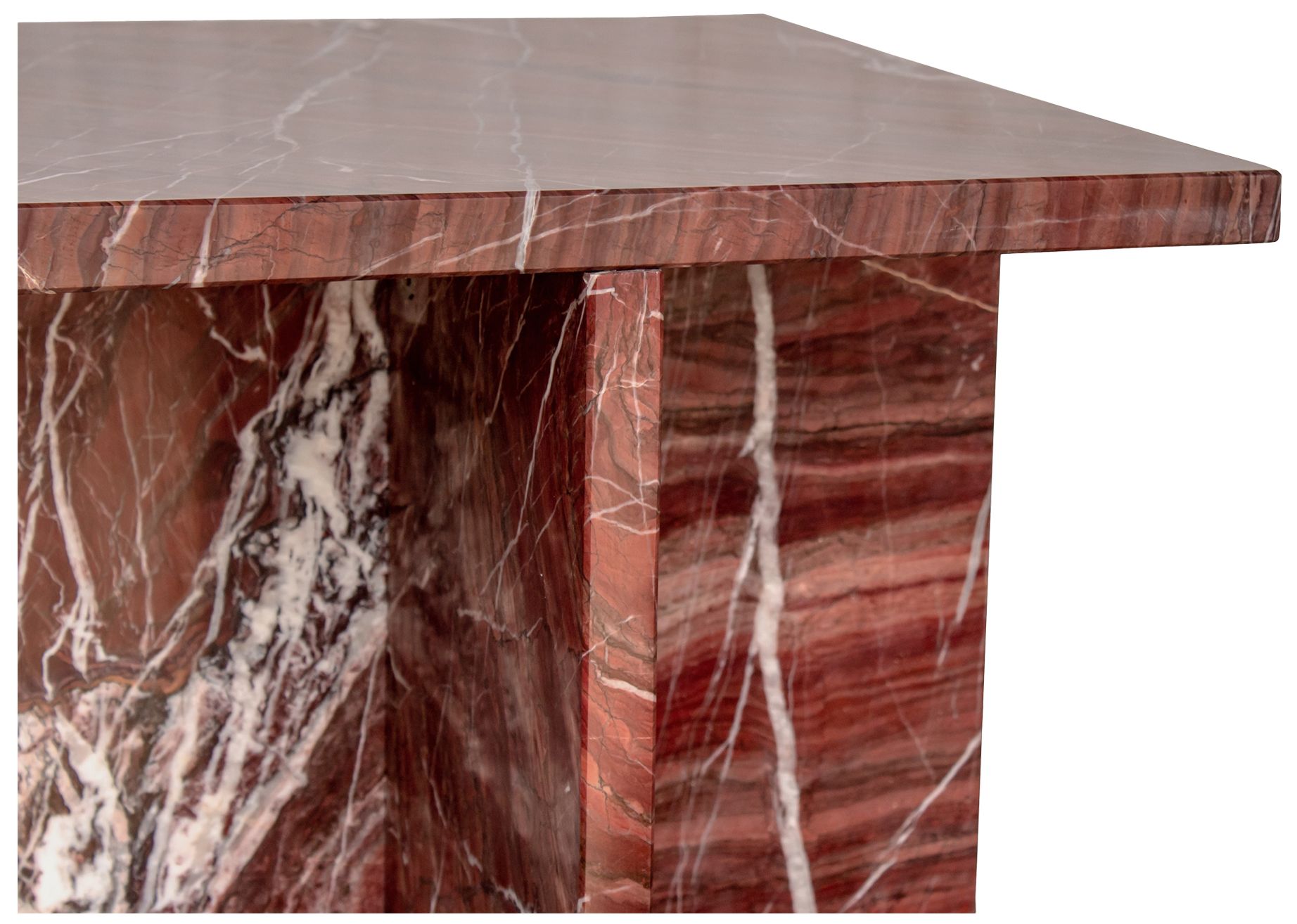 Image 5 Blair Accent Table Rosso Levanto Marble more views