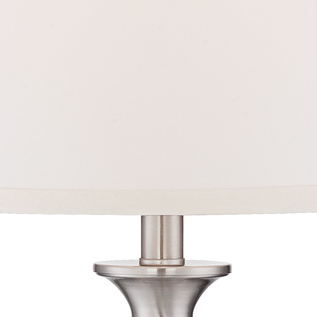 Blair Brushed Nickel Metal Table Lamp Set of 2 8J906 Lamps Plus