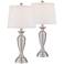 Blair Brushed Nickel Table Lamp Set of 2 with WiFi Smart Sockets