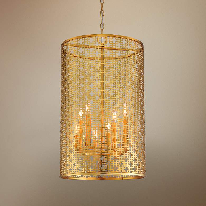 Image 1 Blairmoor 16 1/2" Wide Honey Gold Foyer Pendant Light