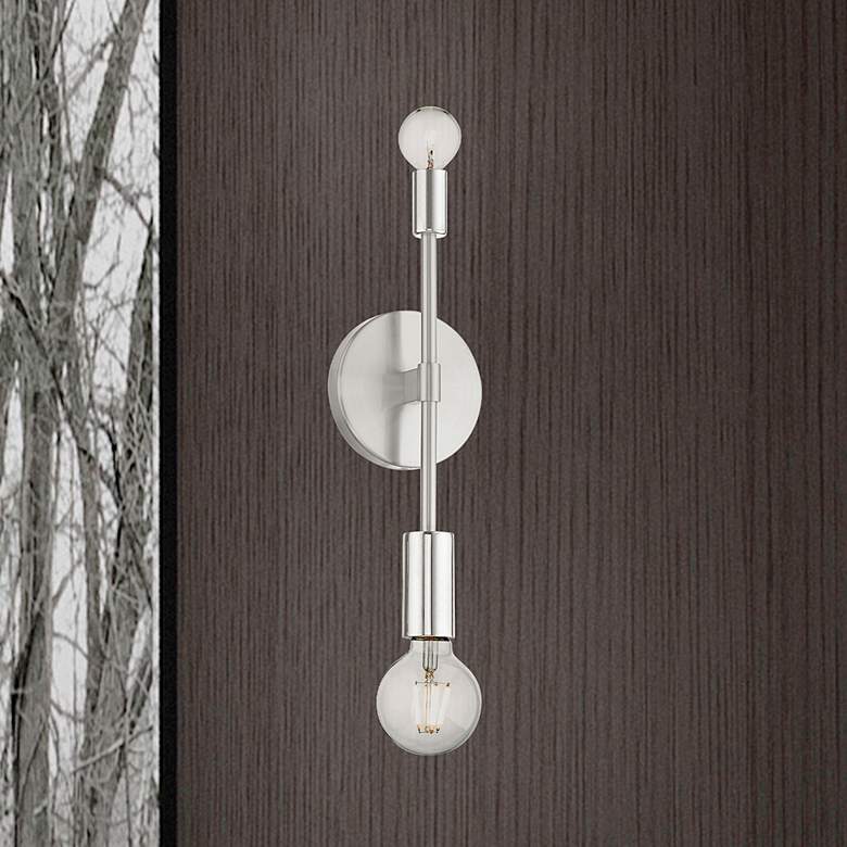 Image 1 Blairwood 14 inch High Brushed Nickel Wall Sconce