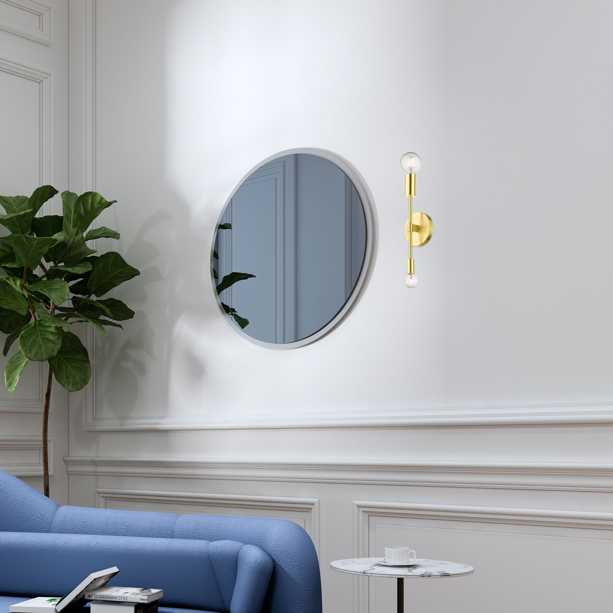 Blairwood 14" High Satin Brass Wall Sconce