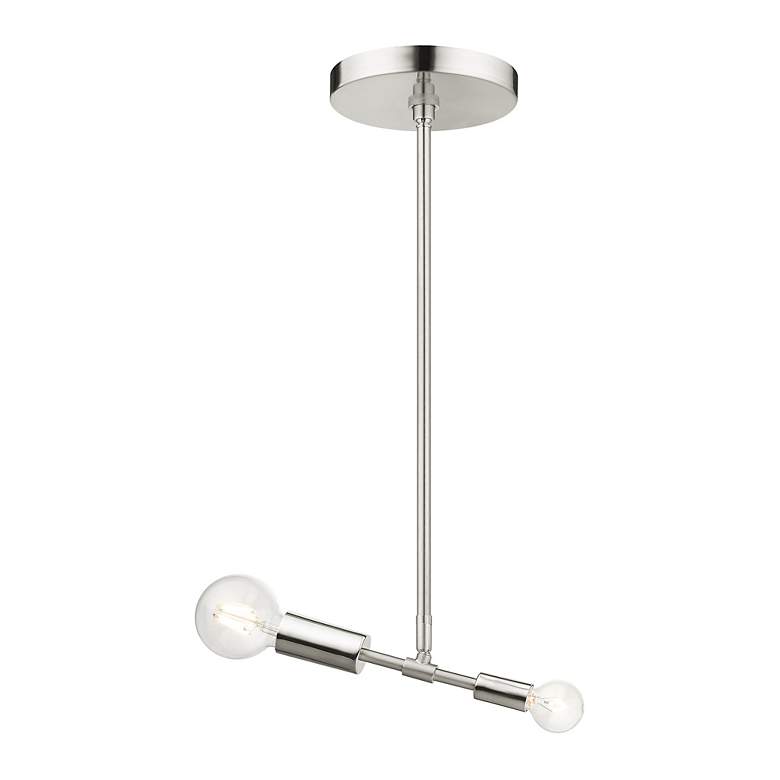 Image 7 Blairwood 2 Light Brushed Nickel Pendant more views