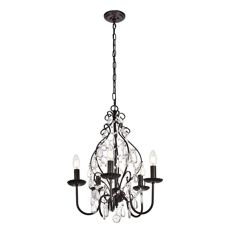 Image 3 Blaise Collection Pendant D17 H23 Lt:5 Oil Rubbed Bronze Finish more views