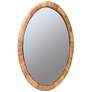 Blaise Natural Rattan 34 3/4" Round Wall Mirror