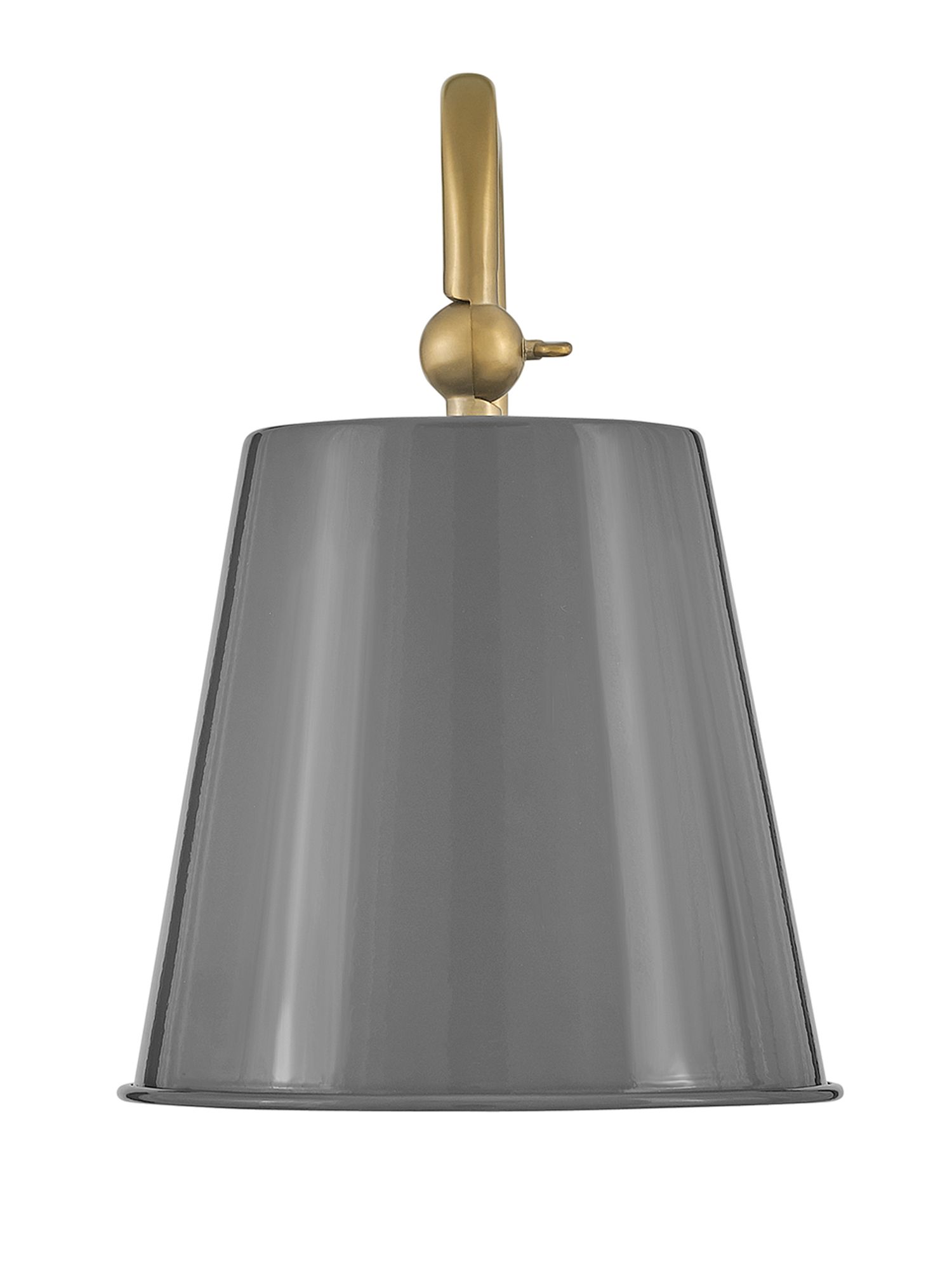 Blake 11 3/4"H Lacquered Brass with French Gray Wall Sconce