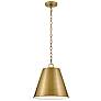 1_Blake 14" Wide Lacquered Brass Pendant Light
