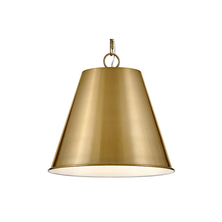 Image 2 Blake 14" Wide Lacquered Brass Pendant Light more views