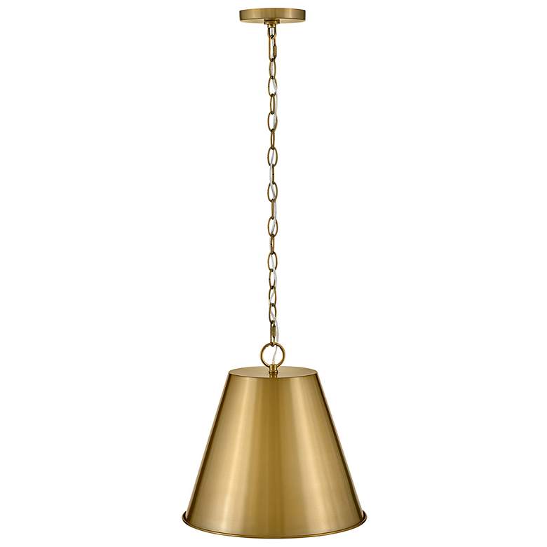 Image 3 Blake 14" Wide Lacquered Brass Pendant Light more views