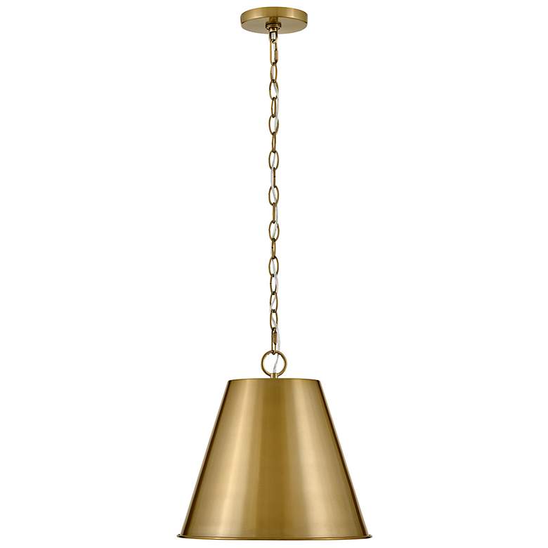 Image 4 Blake 14" Wide Lacquered Brass Pendant Light more views