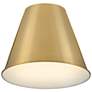 5_Blake 14" Wide Lacquered Brass Pendant Light more views