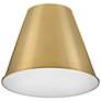 6_Blake 14" Wide Lacquered Brass Pendant Light more views