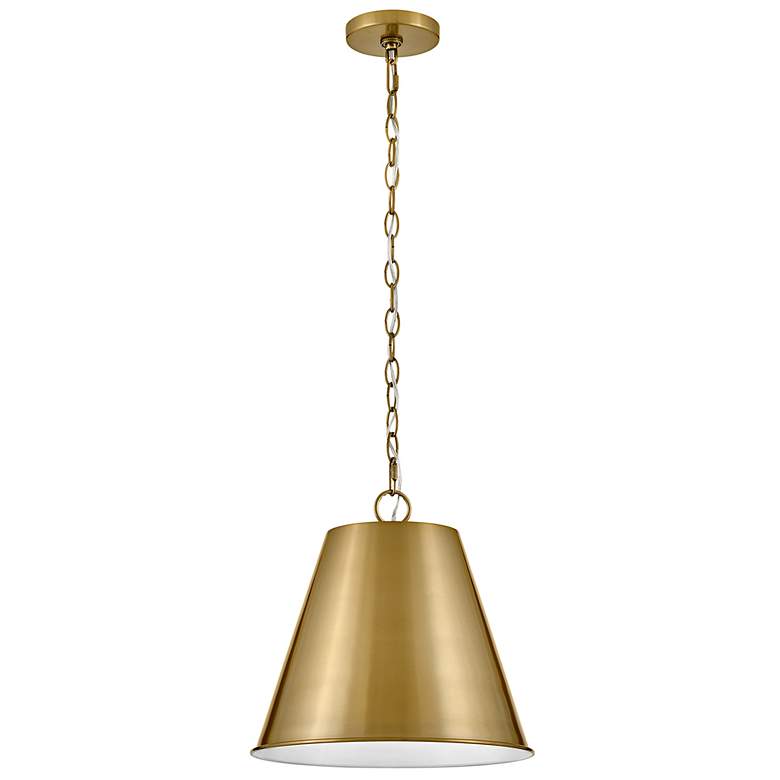 Image 7 Blake 14" Wide Lacquered Brass Pendant Light more views