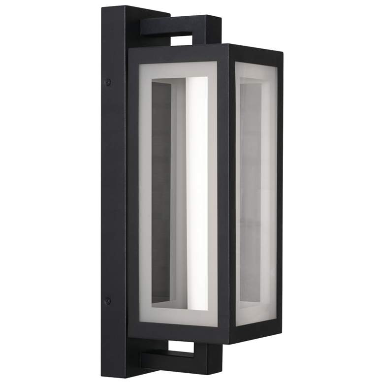 Image 1 Blake 18" High Black Outdoor LED Sconce