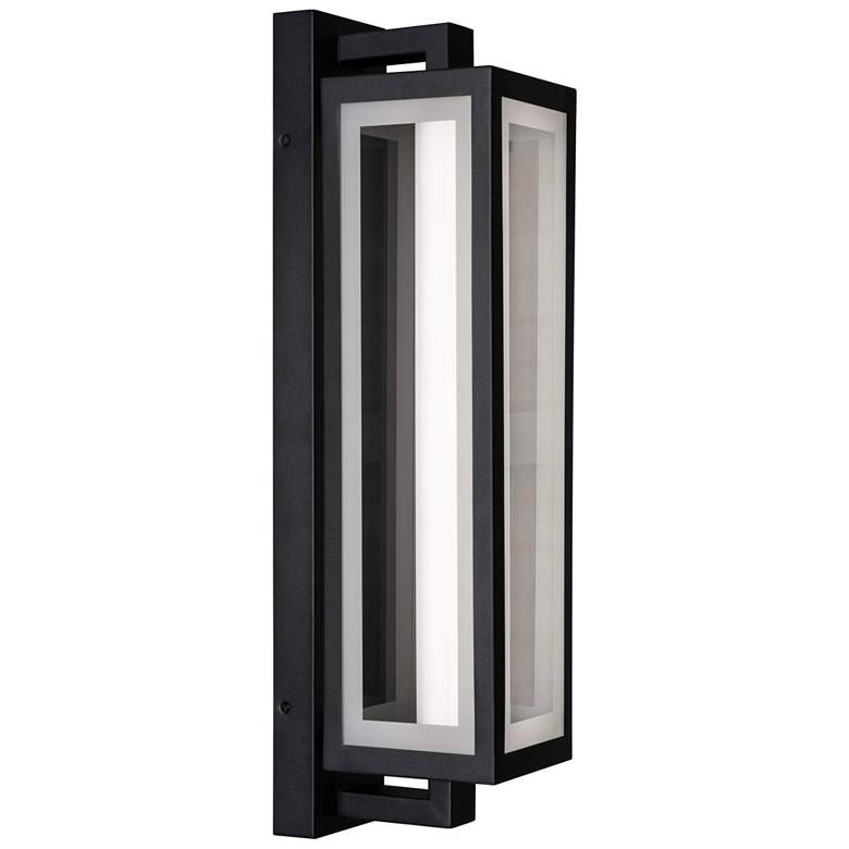 Image 1 Blake 24" High Black Outdoor LED Sconce
