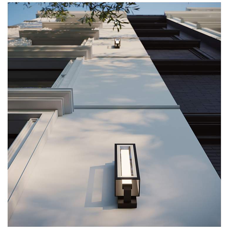 Image 4 Blake 24" High Black Outdoor LED Sconce more views