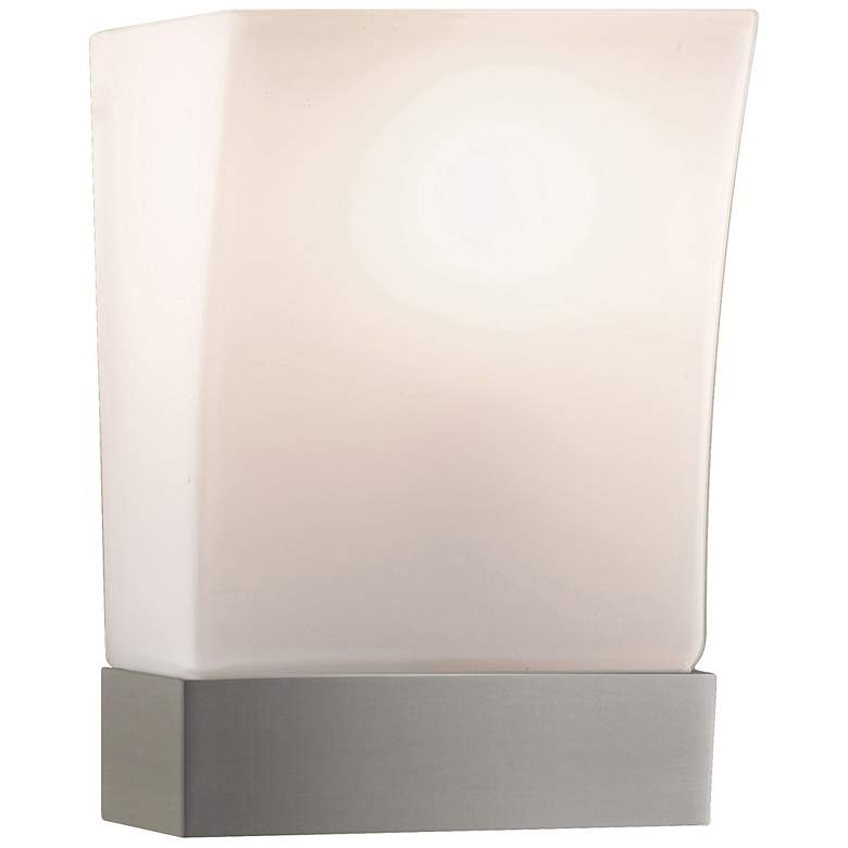 Image 1 Blake Brushed Steel 9 inch High Wall Sconce