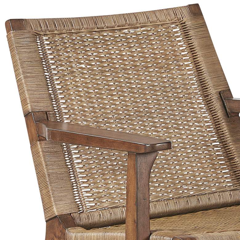 Image 3 Blakeley Natural Rattan Camel Oak Wood Accent Chair more views