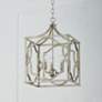 3_Blakely 14 1/4" Wide Antique Silver 3-Light Foyer Chandelier more views