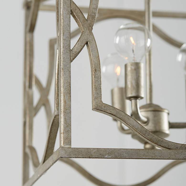Image 4 Blakely 14 1/4" Wide Antique Silver 3-Light Foyer Chandelier more views