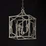 5_Blakely 14 1/4" Wide Antique Silver 3-Light Foyer Chandelier more views