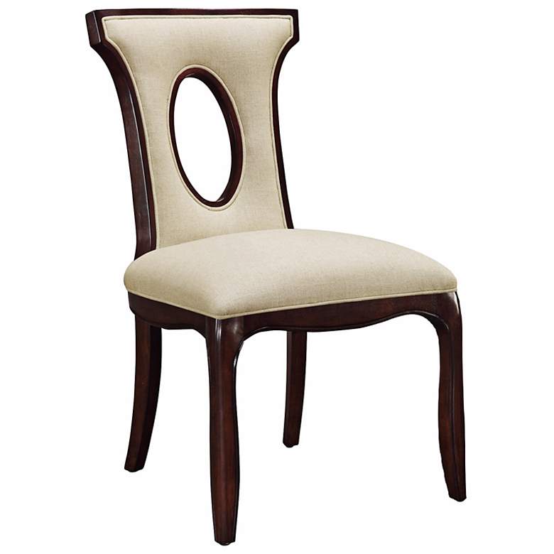 Image 1 Blakemore Ecru Linen Side Chair