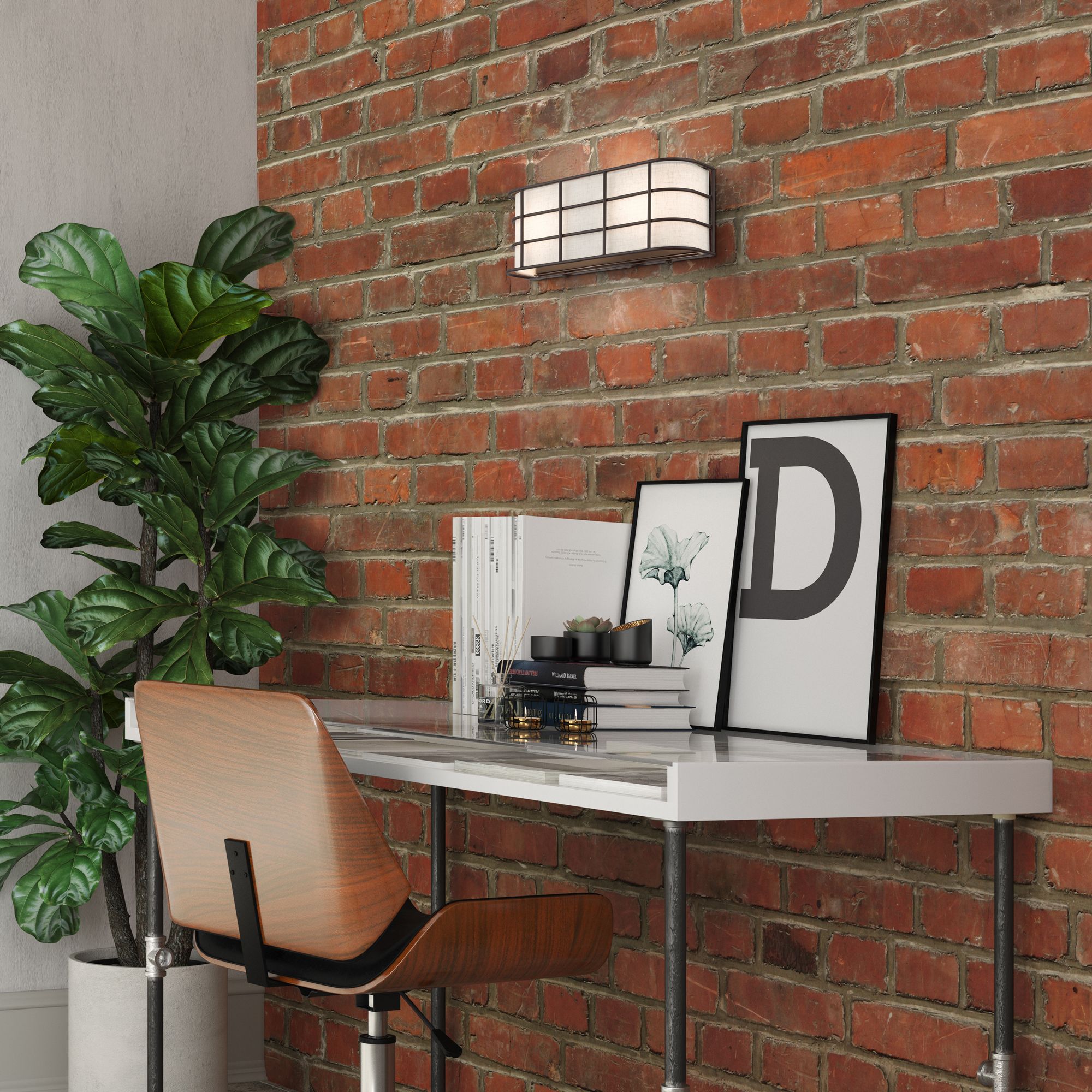 Blanchard 5 1/4" High English Bronze ADA Wall Sconce