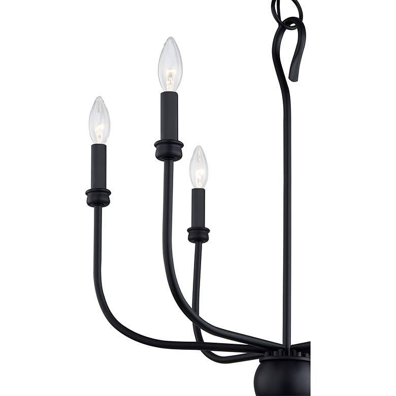 Image 5 Blanche 22W 26H 6 Light Black Chandelier more views