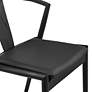 4_Blanche Black Wood Side Chair with Black Seat more views