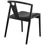 6_Blanche Black Wood Side Chair with Black Seat more views