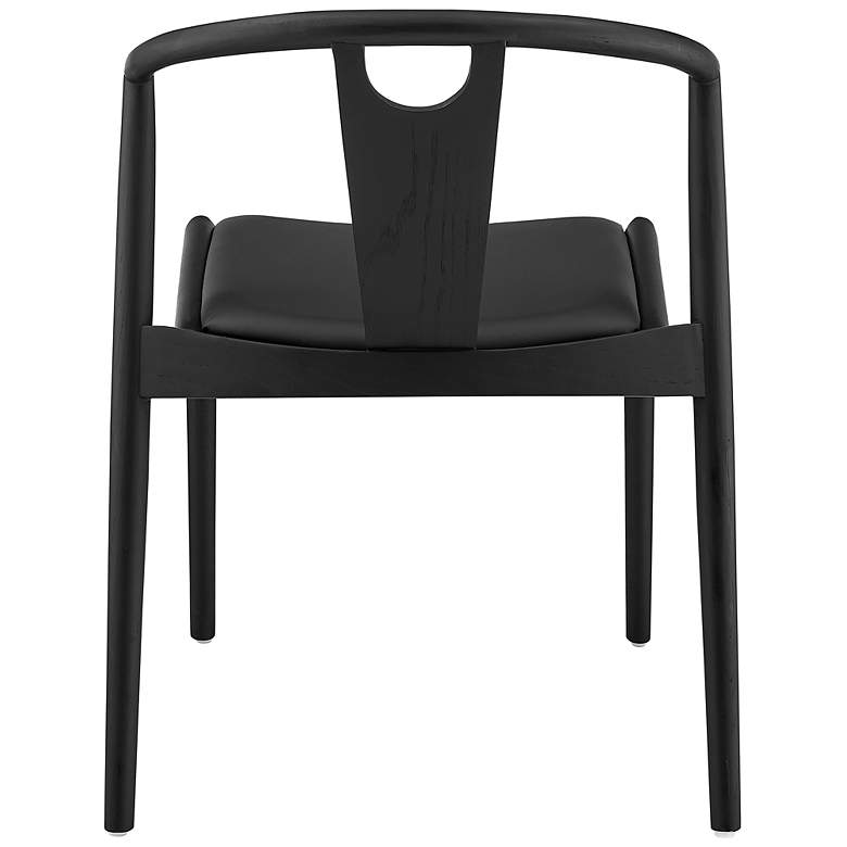 Image 7 Blanche Black Wood Side Chair with Black Seat more views