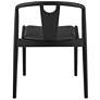 7_Blanche Black Wood Side Chair with Black Seat more views