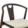 3_Blanche Black Wood Side Chair with Natural Fabric more views