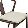4_Blanche Black Wood Side Chair with Natural Fabric more views
