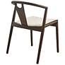 6_Blanche Black Wood Side Chair with Natural Fabric more views