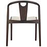 7_Blanche Black Wood Side Chair with Natural Fabric more views
