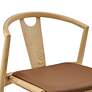 3_Blanche Natural Wood Side Chair with Tan Seat more views