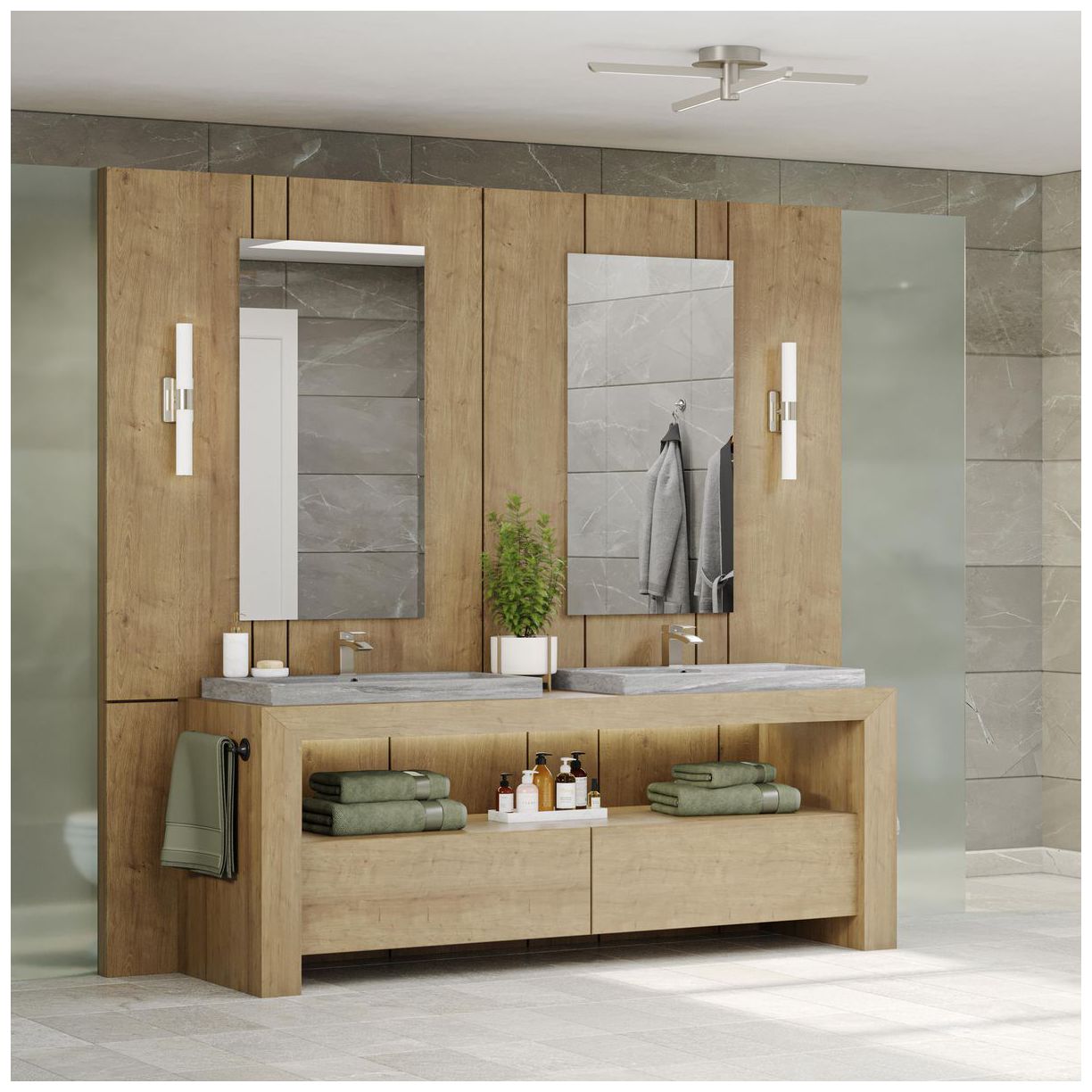 Image 2 Blanco LED Collection 22" Etched White Glass Modern Bath Vanity Light more views