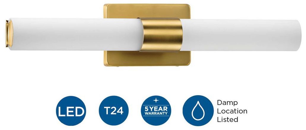 Image 3 Blanco LED Collection 22" Etched White Glass Modern Bath Vanity Light more views