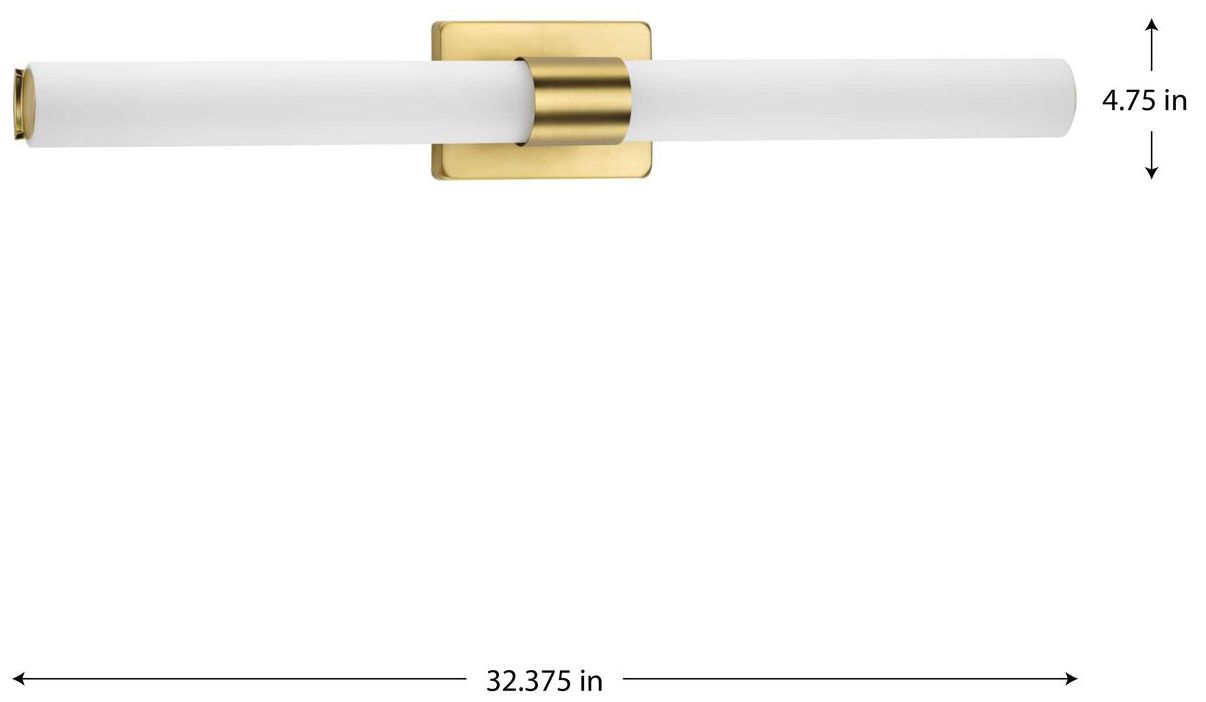 Image 4 Blanco LED Collection 32" Etched White Glass Modern Bath Vanity Light more views