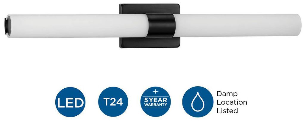 Image 7 Blanco LED Collection 32" Etched White Glass Modern Bath Vanity Light more views