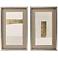 Blanco Pluma III 24"W x 39"H Framed Art Set of 2