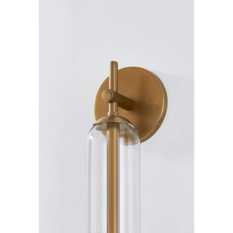 Image 4 Blaze 16 1/2" High Patina Brass ADA LED Wall Sconce more views
