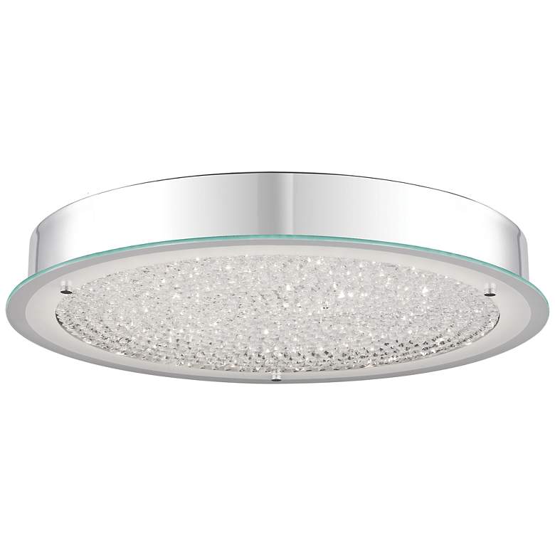 Image 2 Blaze 20 1/2"W Polished Chrome Crystal LED Ceiling Light