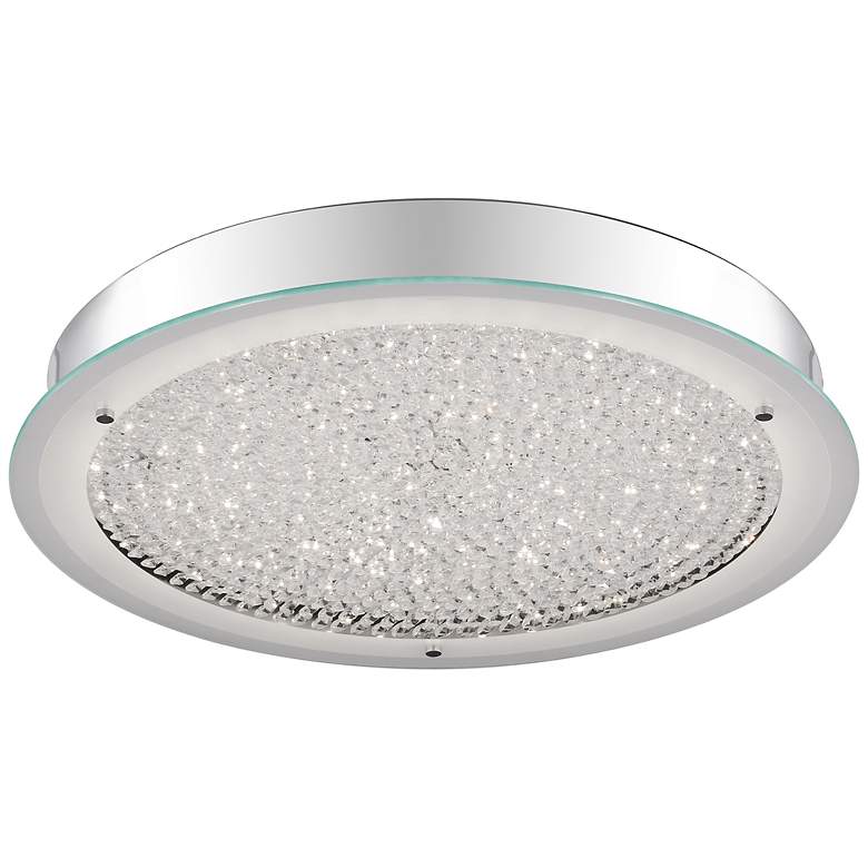 Image 3 Blaze 20 1/2"W Polished Chrome Crystal LED Ceiling Light more views